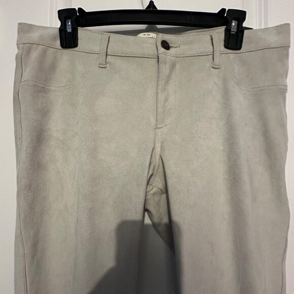 Abercrombie & Fitch Womens Super Skinny Faux Suede Pants Size 10 Beige - Picture 7 of 15